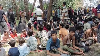 Boat carrying Rohingya refugees lands In Indonesia [upl. by Borlow768]