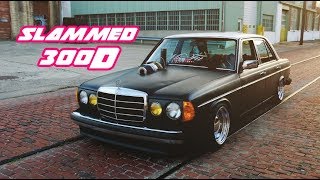 1984 Mercedes 300D Slammed with Compound Turbo Setup The quotGranny Snatcherquot [upl. by Zahara]