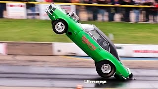 INSANE BLOWN WHEELSTANDING CAMARO WES NEWMAN WINS HIGHEST WHEELSTAND AT BYRON [upl. by Ilojne]