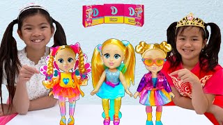 Jannie and Emma Toy Sing Along with Diana and Roma Dolls [upl. by Ennovehs]