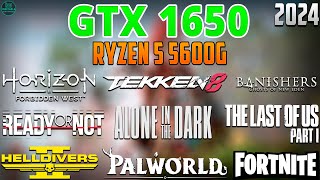 GTX 1650  Ryzen 5 5600G  Test in 28 Games  GTX 1650 Gaming in 2024 [upl. by Anived834]