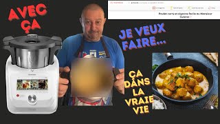 Poulet au curry cuisiné avec le Monsieur Cuisine Connect de Lidl [upl. by Azer]