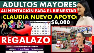 🚨🤑 OTRO REGALAZO MAS 🚨👉 Caludia NUEVO APOYO Adultos Mayores 65 y Mas 6000 A PARTE DEL PAGO [upl. by Leilah]