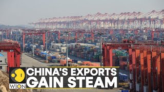 China Export growth picks up  Latest World News  Business News  WION [upl. by Nalad]