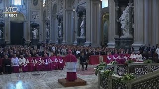 Remise du titre de Premier Chanoine dHonneur au Président Emmanuel Macron [upl. by Ardnaz]