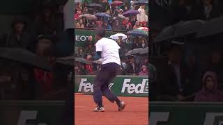 Gael Monfils dance on Roland Garros [upl. by Bernita814]