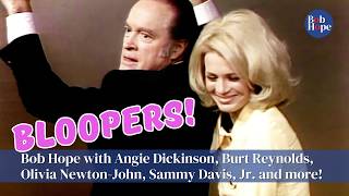 BLOOPERS  Bob Hope Angie Dickinson Burt Reynolds Sammy Davis Jr Olivia NewtonJohn and more [upl. by Hadik]