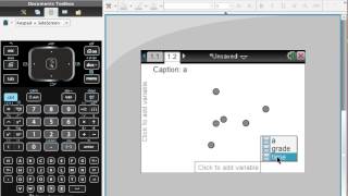 Plotting Points from Data on the TINspire CAS [upl. by Enilasor]