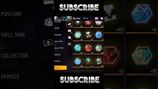 old free fire  rare items in free fire  rare items free fire  1st time green criminal star token [upl. by Ativla]