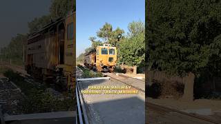 Track pressing and mentinace machine by Pakistan railwaytezgamexpressviralvideoshorts [upl. by Means401]