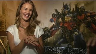 Rosie HuntingtonWhiteley Interview  Transformers 3 Dark of the Moon [upl. by Notxam376]