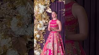 Alia Bhatt rewears her Mehndi lehenga at Manish Malhotras Diwali Bash 2024  Video [upl. by Vitoria]