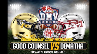 DeMatha Stags Vs Good Counsel Falcons WCAC Championship Game Highlights [upl. by Vano26]