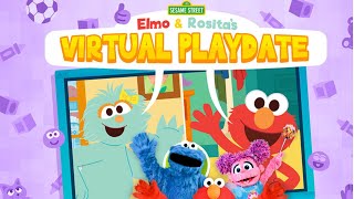 Lets Play Together Video Call Fun with Elmo amp Rosita in Sesame Streets Virtual Playdate [upl. by Bolan]