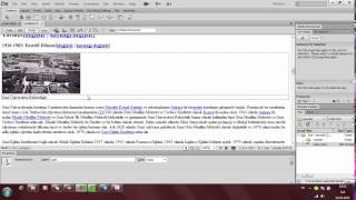 Dreamweaver CS6 DersleriDers2Site içi bağlantı çapa linki atma [upl. by Amiaj]