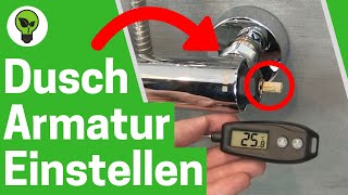 Duscharmatur Einstellen ✅ TOP ANLEITUNG Wie Temperatur amp Thermostat Kartusche in Dusche Einstellen [upl. by Eelyr865]