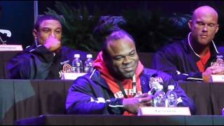 MrOlympia 2012  Press conference highlights [upl. by Eatnhoj]