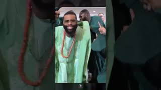 NIGERIAN GROOM 👑 AND GROOMSMEN ENTRANCE DANCE africa yoruba nigerianculture weddingdance [upl. by Kerekes268]