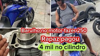 Fazer 250 com barulho no motor [upl. by Llehsad]