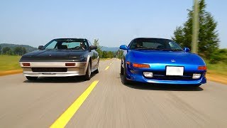 SW20 MR2 Turbo VS AW11 MR2  A Japanese Midship Showdown [upl. by Olatha594]