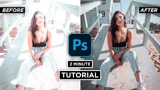 How to Fix Overexposed Photos in Photoshop CC 2MinuteTutorial [upl. by Giah269]