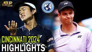 Yoshihito Nishioka vs Hubert Hurkacz Round 2  Cincinnati 2024 [upl. by Adnawed370]