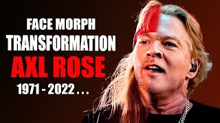 Axl Rose  Transformação Face Morph Evolution 1971  2022 [upl. by Pacifica]