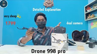 Drone 998 pro Unboxing very cheap 💫 [upl. by Slen]