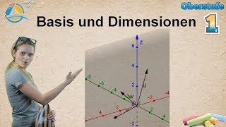 Basis und Dimension  Vektorrechnung Gymnasium StrandMathe  Übung 1 [upl. by Tull]