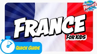 France for Kids  Fun facts on the French travel guide for kids [upl. by Ebarta]