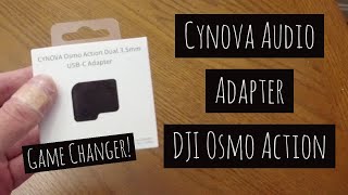 CYNOVA Osmo Action Dual 35mmUSBC Adapter  Review amp Audio Tests [upl. by Llertnom]