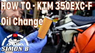 How to  change the Oil on a KTM 350 Excf or any other motorbike [upl. by Susy]