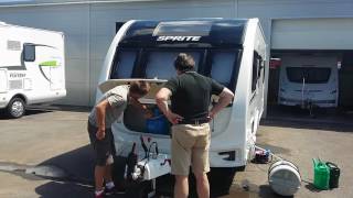 Rulota noua  New caravan  Sprite Cruzer 2017  Dacia Duster [upl. by Nnahteb]