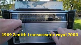 Zenith transoceanic royal 7000 vintage shortwave radio 1969 [upl. by Laure]