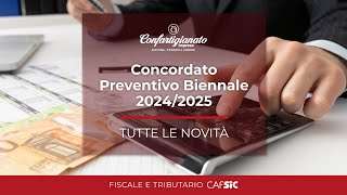 Concordato Preventivo Biennale 20242025  CAFSIC [upl. by Naicul]