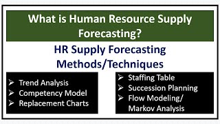 What is Human ResourceHR Supply Forecasting HR Supply Forecasting TechniquesMethods [upl. by Haugen422]