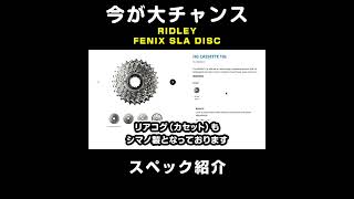 ロードバイク：スペック紹介 FENIX SLA DISC RIDLEY リドレー フェニックス [upl. by Oiril]