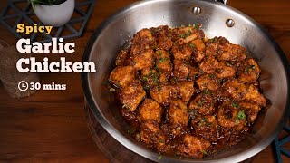 Spicy Garlic Chicken  Chicken Starters Recipe  Chicken Recipes  Cookd [upl. by Ettelracs476]