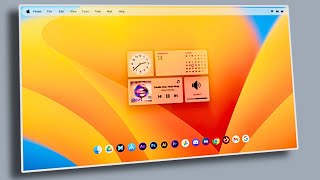 How To Give Windows 11 A Stylish Macos Makeover With Dynamic Wallpaper [upl. by Pucida]