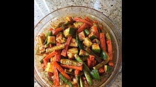 Mango Pickle with carrots chillies etcKeri nu Athano  Achari  Mumtaz Hasham [upl. by Einallem]