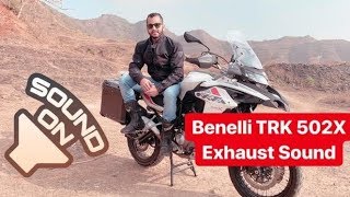 2019 Benelli TRK 502X Exhaust Note [upl. by Nilauqcaj402]