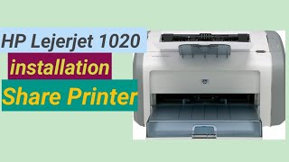 How to hp Lejerjet 1020 Printer installation amp shere Printer  Printer install amp shere Kare [upl. by Nilram]