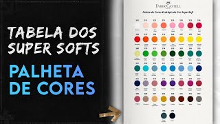 Tons de Pele dos Lápis de Cores Super Soft FaberCastell  Tabela de Cores [upl. by Joela]