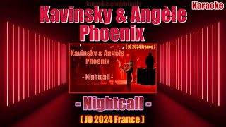 Karaoke  Kavinsky  Angèle  Phoenix  Nightcall Cloture JO 2024 France [upl. by Herald]