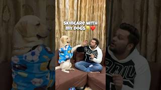 Skincare with Simba Kaalu😂❤️🐾🧿 doglover ytshorts dailyvlog minivlog dogshorts cutedog [upl. by Dublin]