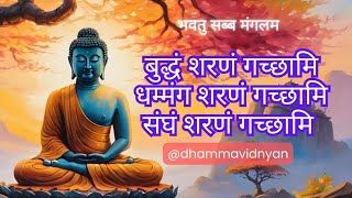 बुद्धं शरणं गच्छामि  धम्मंग शरणं गच्छामि  संघं शरणं गच्छामि  dhammavidnyan [upl. by Perot981]