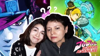 MY MOM REACTS TO JOJO OPENINGS [upl. by Colville874]