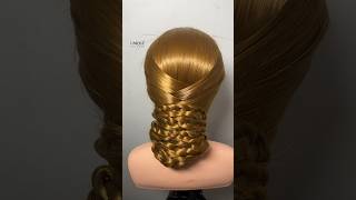 Criss cross x 4 braids wrap youtubeshortshairstylebridalhairstyletutorial100shorts2024bride [upl. by Dunstan]