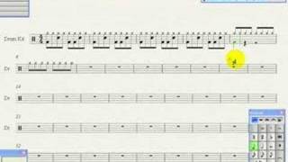 Sibelius Level 2 Drum Notation Tutorial Lesson [upl. by Adirehs]