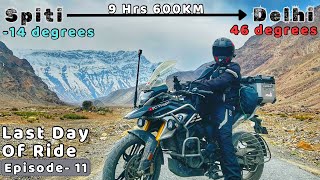 Spiti Valley Solo Ride 2024 14 degrees se seedha 46 degree me pahuch gya  HIMCHAL To DELHI Ep11 [upl. by Ostap]